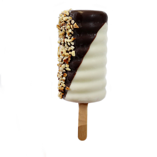 Eiscreme-Stick mit dunkler Schokolade