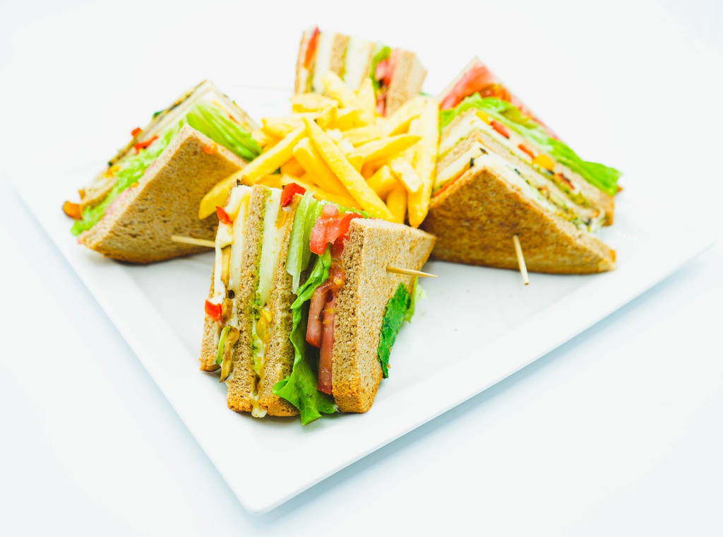 Vegeterian club sandwich