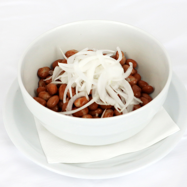 Borlotti beans with onions