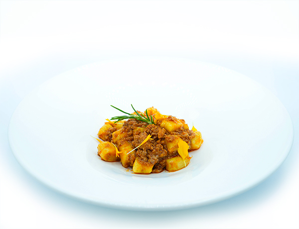 Gnocchi with meat sauce Gluten Free