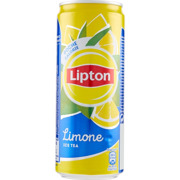 Lemon tea in tin