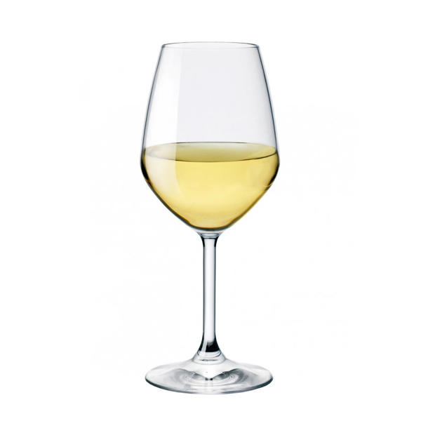 Homemade white wine chardonnay - glass